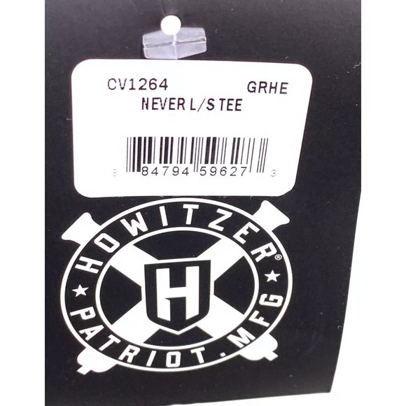 HOWITZER Clothing Men's T-Shirt L/S NEVER Tee - Picture 6 of 10